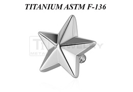 Накрутка из титана Ti Metal фигурная звезда