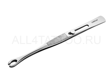 Зажим для пирсинга открытый круглый пинцет мини