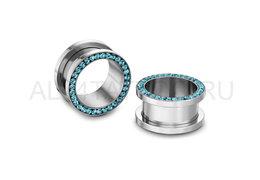 Тоннели с голубыми стразами