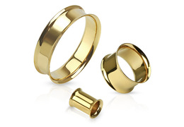 Тоннели двубортные с золотым покрытием