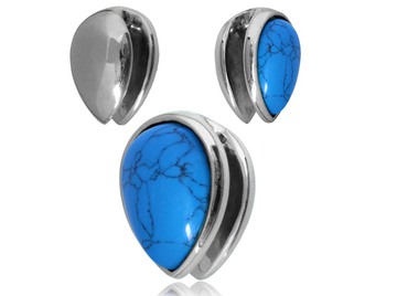 Подвесы бирюзовая капля, пара