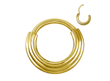 Кликер Steel and Silver золотой триплекс