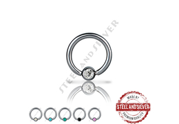 Кольцо раздвижное Steel and Silver с Premium Crystals Кольцо раздвижное Steel and Silver с Premium Crystals